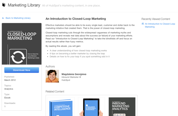 HubSpot Marketing Library Download Page resized 600