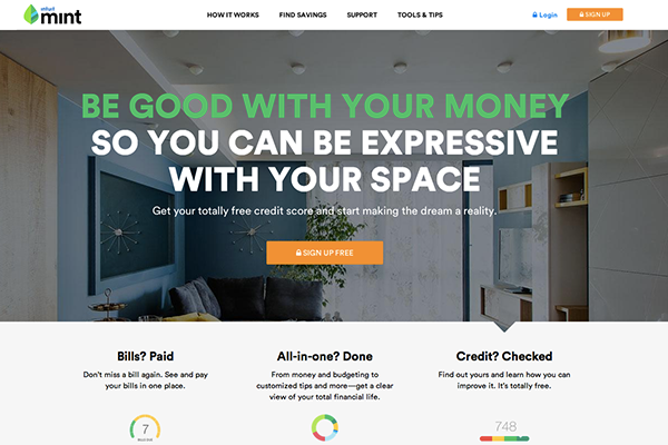 Mint Website Design