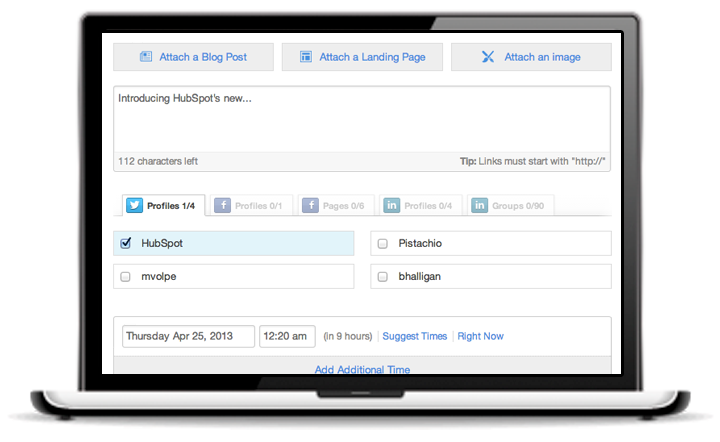 HubSpot Social Media Tool HubSpot Social Media Tool