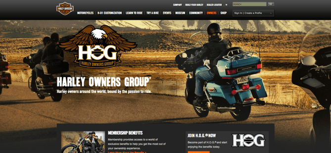 Harley Davidson grupo de owners - Estratégia de Marca