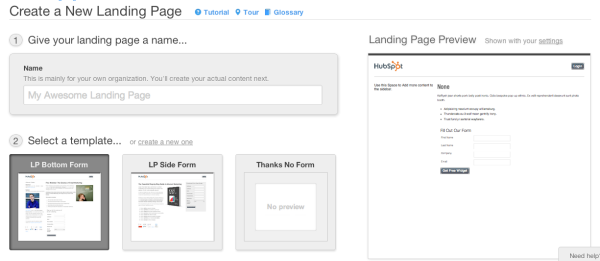 Hubspot 3 landing pages