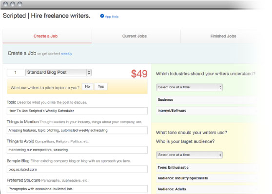 Marketplace App: Easily Get High Quality Content With Scripted
