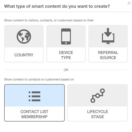 Smart Content - Personalize by Contact List