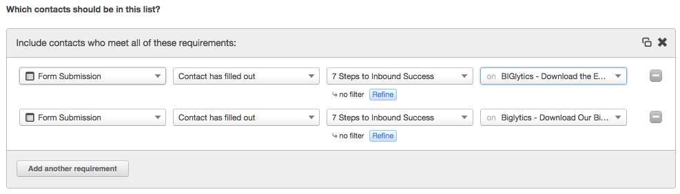 form submission criteria