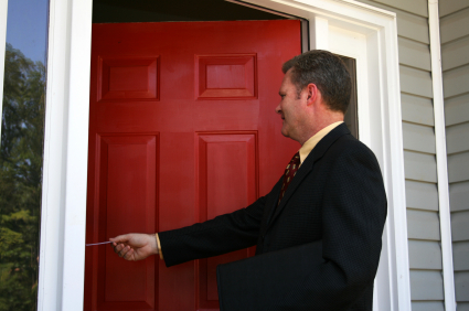 door to door salesman