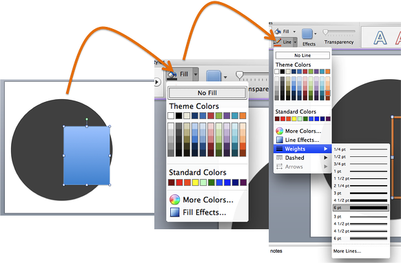 shape fill color
