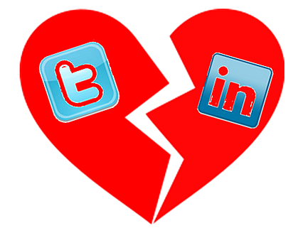 twitter linkedin break partnership