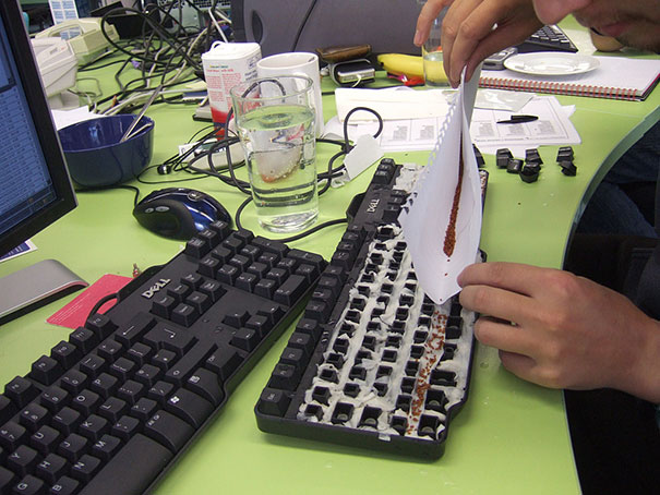 adding seeds underneath keyboard