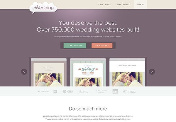 eWedding Web Site Design