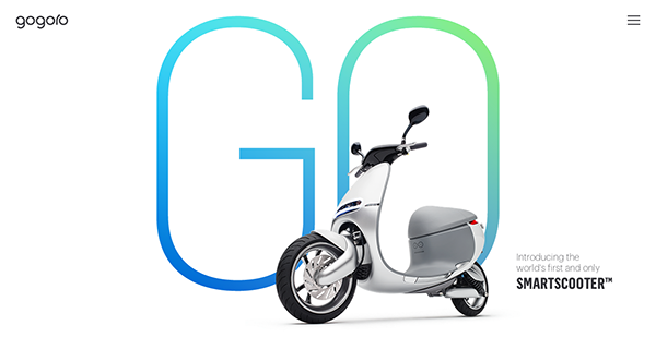 Gogoro Website Designs