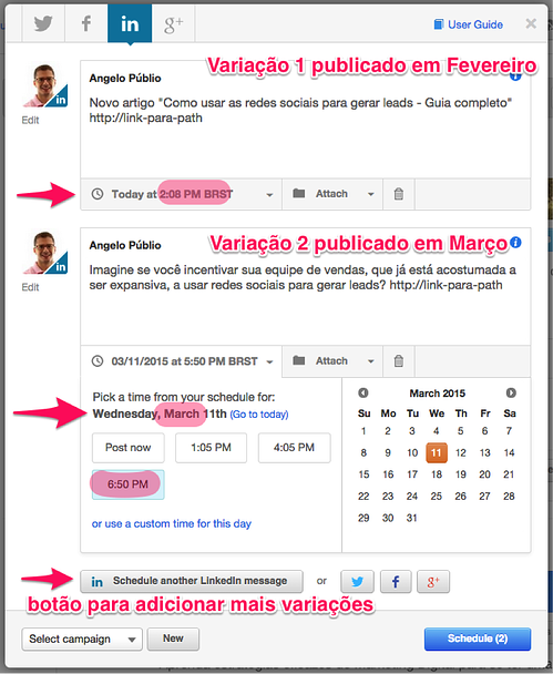 HubSpot Redes Socias Publicando