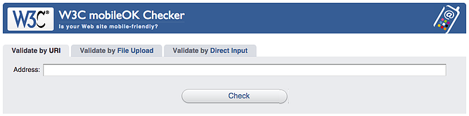 W3C-MobileOK-Checker