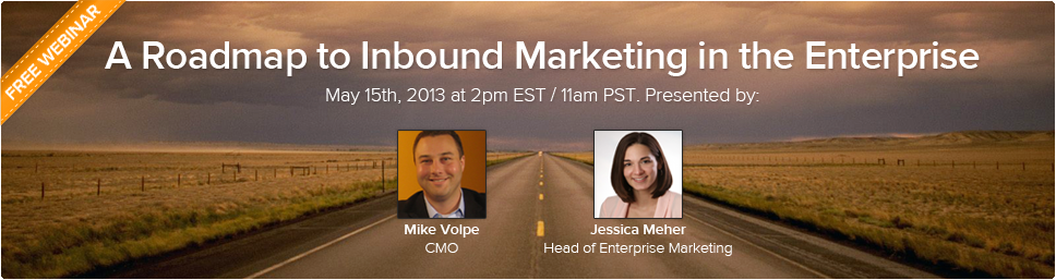 Free Webinar: A Roadmap to Inbound Marketing in the Enterprise
