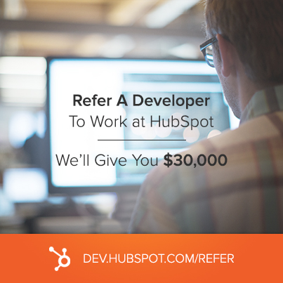 HubSpot Launches $30,000 Referral Program for Developers and Designers