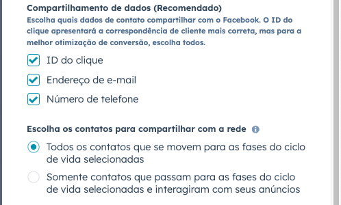 Compartilhamento de dados