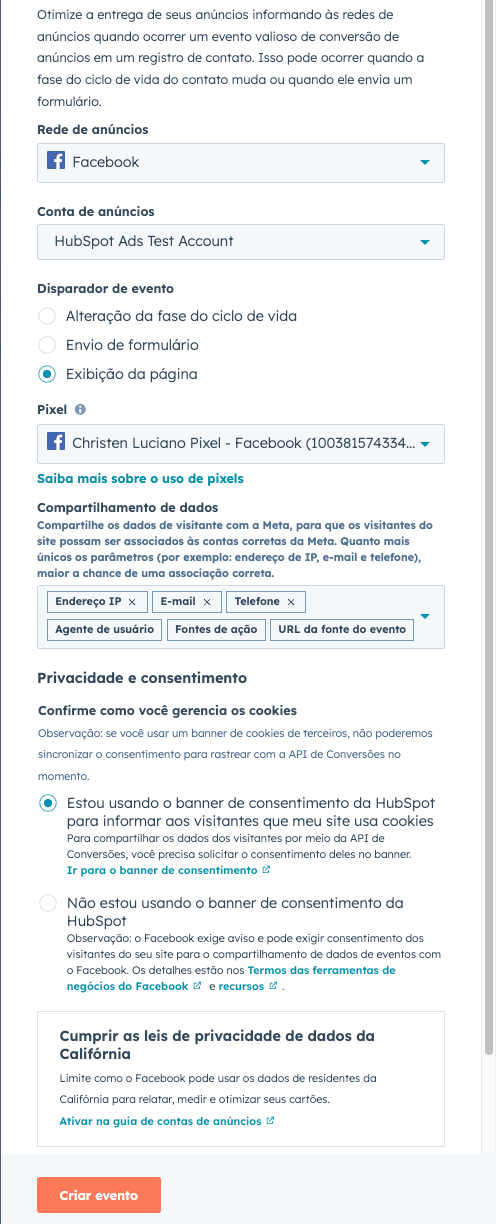 Visualização de página