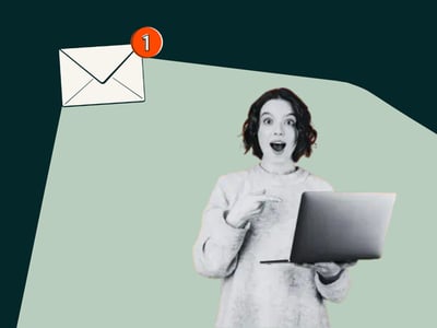 person sending re-engagement emails to clear cobwebs