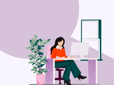 a woman organizing her business KPIs