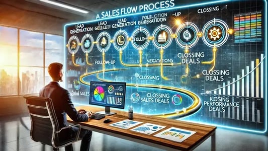 営業フローとは？営業プロセスとの違いや基本的な流れ、作成時のポイントを解説