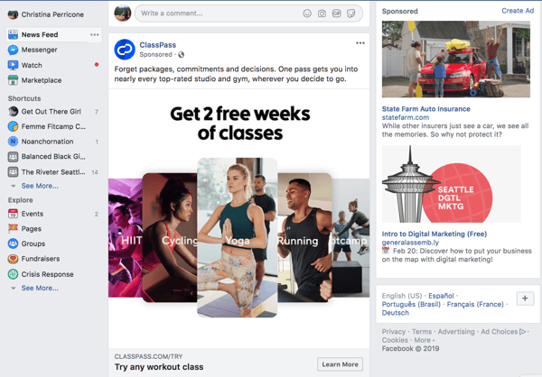 Facebook lead ads sponsored ad