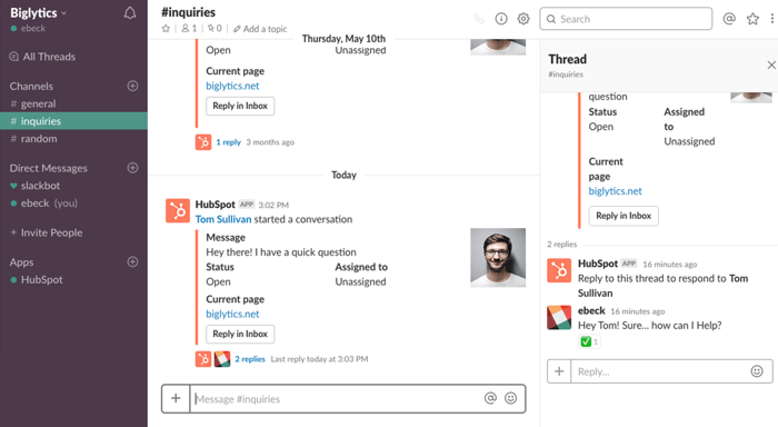CRM- Chat features