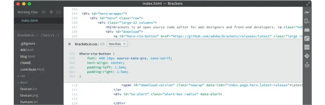 best html and css editor brackets