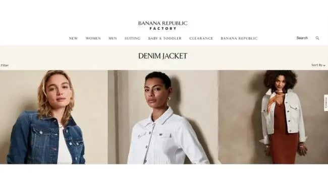 Perfect PPC Landing Page - Banana Republic