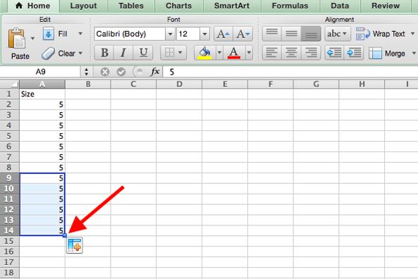como preencher automaticamente colunas ou linhas com dados no Excel