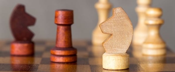 Premium Photo Chess pieces on board in incorrect initial position king is not in his cell