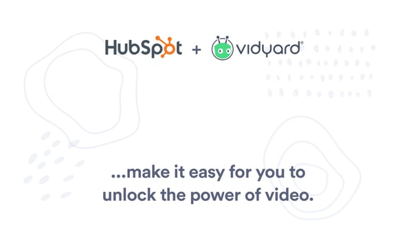 HubSpot and Vidyard logos with text 