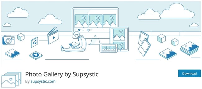 product page for the wordpress gallery plugin photo gallery by supsystic