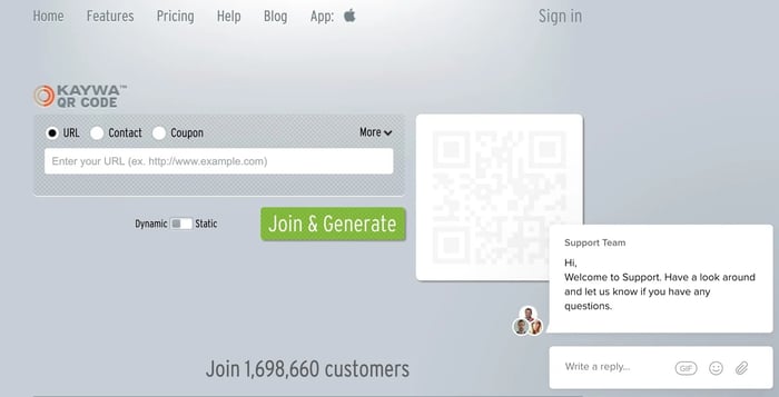 kaywa Example QR Code CS Technology