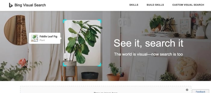 bing visual search Example of  Visual Search CS Technology