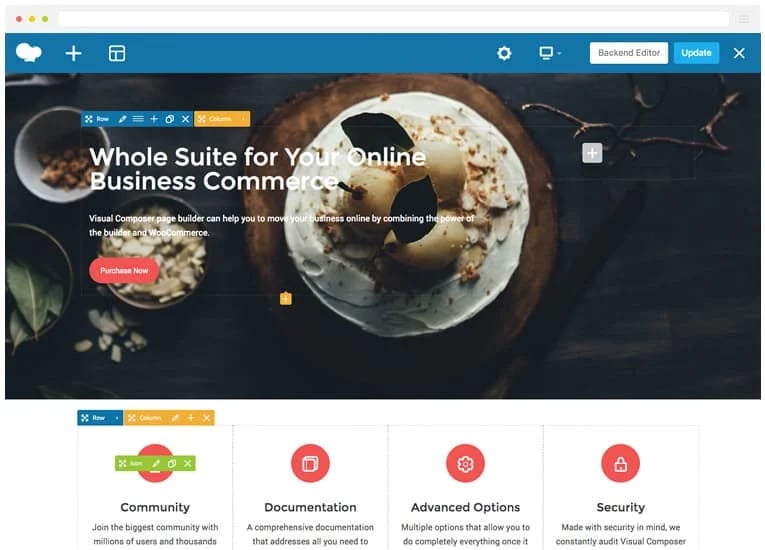 WPBakery Page builder frontend editor