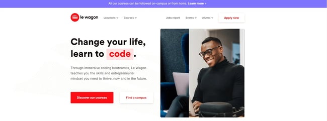 One of the best online coding bootcamp options: Le Wagon