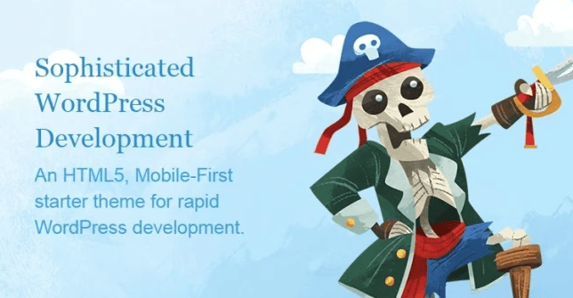 WordPress Starter Themes: Featured art for WordPress starter theme Bones 