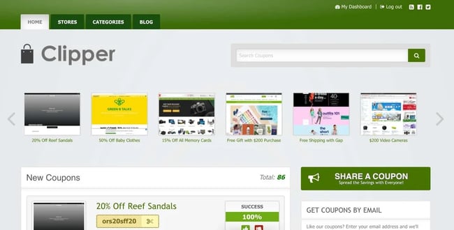 demo page for the amazon affiliate wordpress theme clipper
