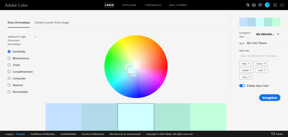 logiciel web design adobe color