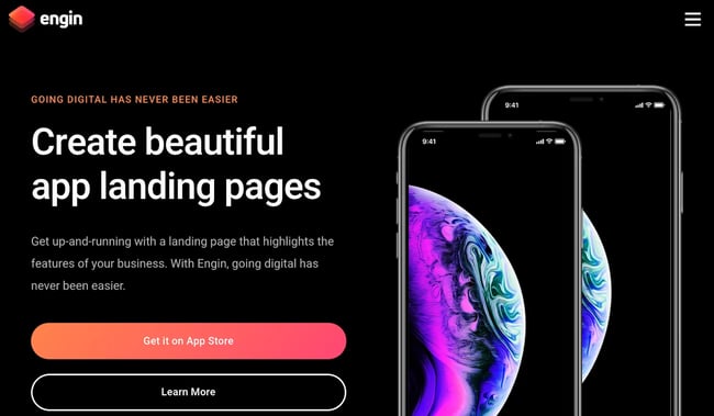 Engin Landing Page WordPress Theme