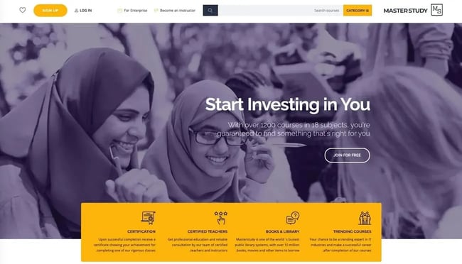 online course wordpress themes: masterstudy