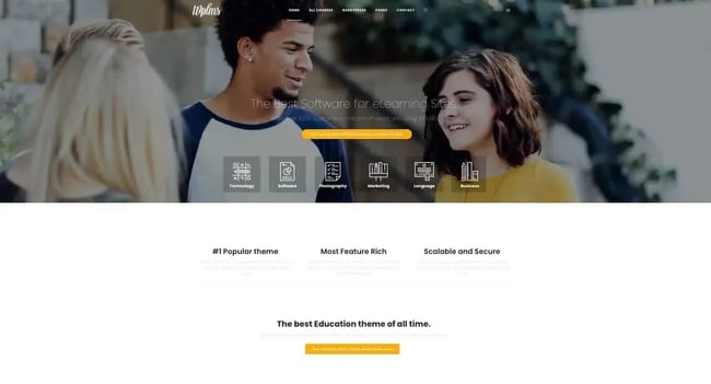 online course wordpress theme: WPLMS