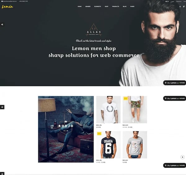 lemon wordpress theme