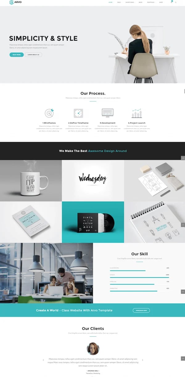Arvo WordPress Theme