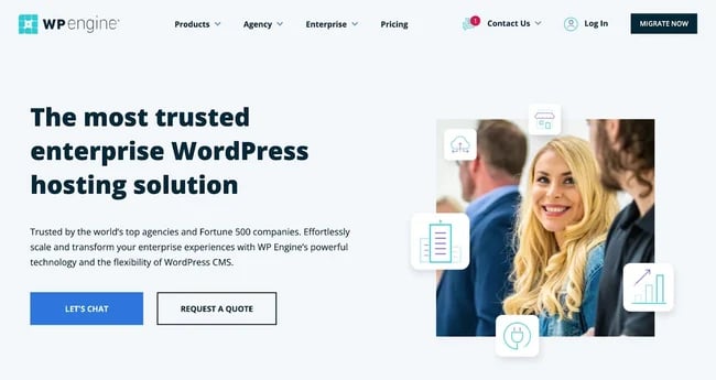 wordpress enterprise hosting: wp engine