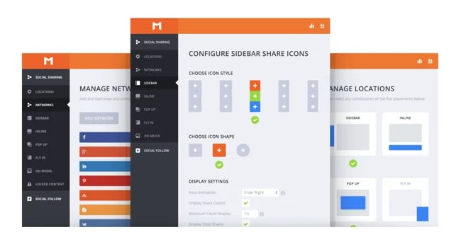 Monarch is a powerful social media plugin that includes Pinterest sharing buttons, as well as buttons for more than twenty other social media platforms.