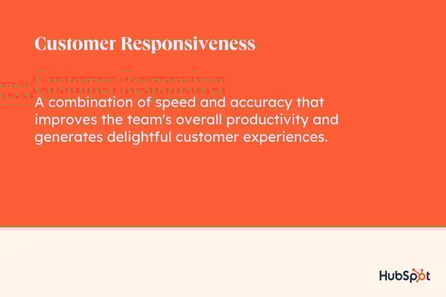 customer responsiveness