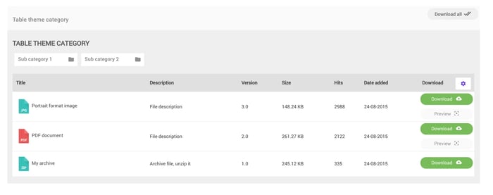 file manager themes on WP File Download review