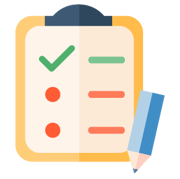 Checklistensymbol: mit Konsistenz schreiben