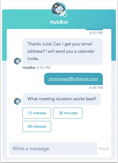 HubSpot Chatbot