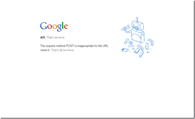 a 405 error message displayed in a browser